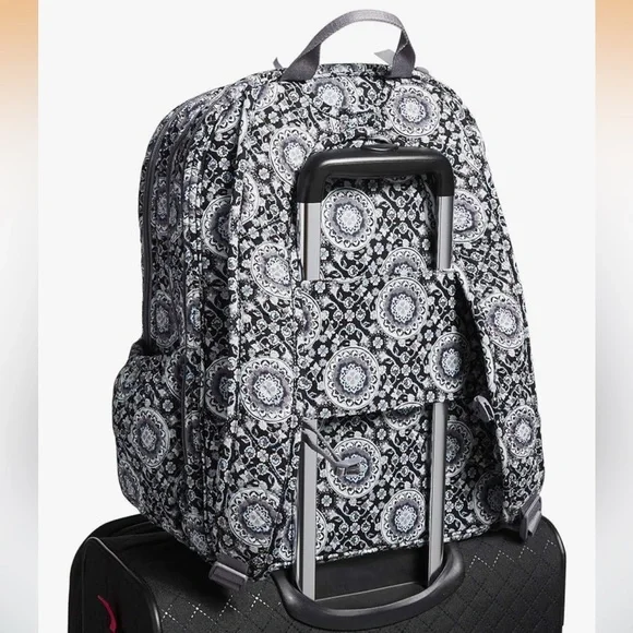 Vera Bradley Women's Cotton XL Campus Backpack in Dreamer Paisley - Picture 9 of 10